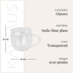 ชุดแก้วชาแก้วใสคลาสสิก 400 มล. 2 ใบ แก้วกาแฟดีไซน์มินิมอล ใช้ซ้ำได้ ปลอดภัยสำหรับอาหาร พร้อมโลโก้สำหรับใช้ในโรงแรม - Product Image 3