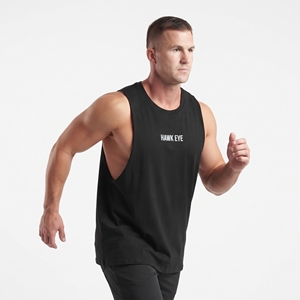 Wholesale Men's Muscle <b>Black</b> <b>Vest</b> Sleeveless Drop Armhole Gym Tank Top Fitness Workout Training Sportswear - Product Image 3