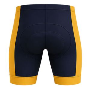 Men's Navy Yellow <b>Cycling</b> <b>Shorts</b> <b>Padded</b> Bicycle Riding Bottoms Performance Bike <b>Shorts</b> Outdoor <b>Cycling</b> Sports Apparel - Product Image 2