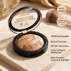 OEM Customizable Body & Face Powder Bronzer Contour Highlighter Makeup Premium Quality <b>Sunscreen</b> Waterproof New Hot Sales - Product Image 2