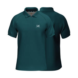 Camiseta Polo Personalizada con Serigrafía, Diseño Casual para Hombre, Antiarrugas, Manga Corta, Cierre de Cremallera, Logotipo Frontal, Alta Calidad, 100% Algodón - Product Image 1