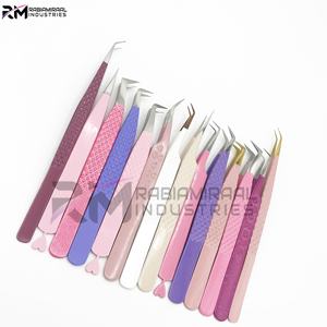 Estuche de Cuero PU de Alta Calidad RMI para Pinzas de Pestañas de 45 y 90 Grados, Acero Inoxidable, Almacenamiento de Múltiples Piezas de Alta Gama - Product Image 2