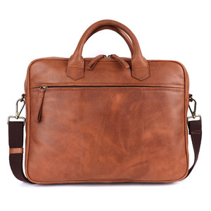 Sac pour ordinateur portable en cuir véritable classique, mallette professionnelle durable pour ordinateur, grande sacoche de travail pour le bureau, idéale pour les voyages d'affaires - Product Image 4