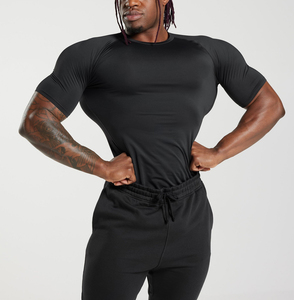 <b>Men</b> Compression T Shirt Athletic Tight Fit Performance Tee <b>Stretch</b> Fabric Moisture Wicking Gym Training Running Sportswear - Product Image 6