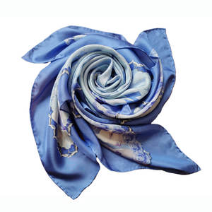 Pañuelo Clásico de Seda Sólida para Mujer, Elegante Pañuelo Largo de Seda para Mujer, Pañuelo de Seda de Alta Calidad para el Cabello para Mujer - Product Image 4