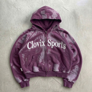 Sweat à capuche zippé épais Clovix Sports pour homme, doublure polaire chaude, haute qualité, fournisseur pour commandes en gros - Product Image 1