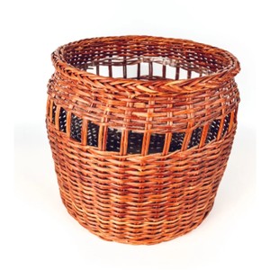 Juego de Jarrones de Ratán Tejidos a Mano, Macetas de Mimbre Ecológicas, Jarrones de Piso Rústicos Estilo Boho para Decoración del Hogar, Sala de Estar, Hotel, Boda - Product Image 4