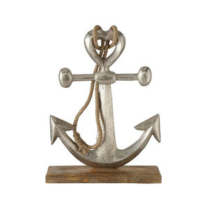 Proveedor mayorista indio Escultura de bucle de aluminio con acabado dorado Hecho a mano Diseño antiguo Escultura de bucle Mesa decorativa - Product Image 6