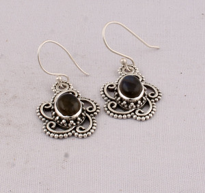 Natural Labradorite Earrings 925 Sterling Silver Blue <b>Flash</b> Gemstone Jewelry Supplier Wholesale Oval Labradorite Drop Earrings - Product Image 2