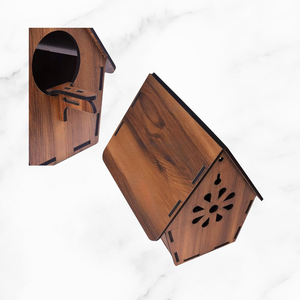 Handcrafted Wooden Birdhouse Outdoor Garden <b>Bird</b> House Wall Mounted Nesting Box Rustic Backyard <b>Decor</b> Wildlife Shelter Wholesale - Product Image 6
