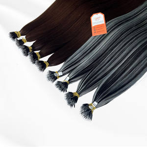 Vente chaude 100% Remy Cheveux Humains Invisible Nano Anneau Extensions de Cheveux Cuticule Aligné Nano Pointe Extensions - Product Image 2
