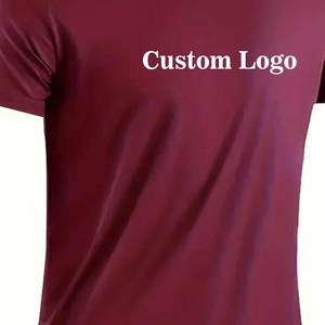 Camiseta de Gimnasio para Hombre con Logotipo Personalizado, 100% Algodón Tejido, Anti-Pilling, Corte Holgado, para Entrenamiento, Venta al Por Mayor - Product Image 4