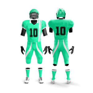 Maillot de football américain à manches courtes imprimé, léger, kit d'équipe personnalisé, maillot à blocs de couleur, extensible et performant - Product Image 4