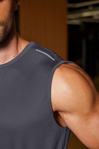 Camiseta sin mangas de doble capa para hombre, moderna, cómoda, de mezcla de algodón, chaleco informal prémium, ropa de verano al por mayor - Product Image 4