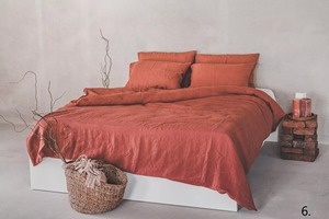 Parure de lit en lin personnalisée en gros pour hôtels et maisons – Commandes en vrac – Tailles Twin, Full, Queen, King - Product Image 3
