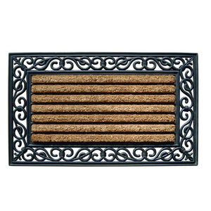 Tapete de Cepillo de Coco Tejido a Mano Moderno de Alta Calidad con Respaldo de Goma, Antideslizante, Anti-Pilling, con Patrón Abstracto para Entrada de Casa/Oficina - Product Image 6