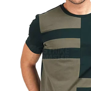 High Quality 100% Cotton Men's T-<b>Shirt</b> Custom Logo Solid Pattern Knitted Fabric O-Neck Regular Fit Casual Breathable Best Price - Product Image 3