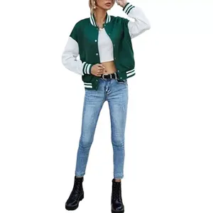 Chaquetas Varsity de Invierno para Mujer, Elegantes, Nuevas, Famosas, a la Moda, de Alta Calidad, Diseño Personalizado, Transpirables, de Algodón - Product Image 4