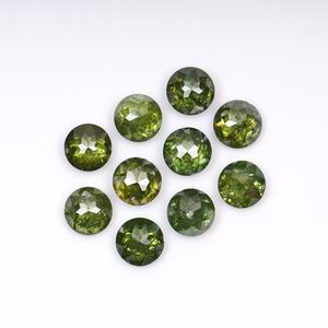 OM GEMS Diamante natural suelto de 3.3 MM, verde mejorado, talla rosa elegante, diamante Melee elegante para fabricación de joyas con certificado - Product Image 2