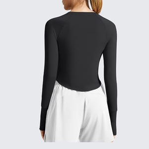 Camiseta de Yoga para Mujer, Ropa Deportiva para Entrenamiento Físico, Culturismo, Camiseta de Manga Larga para Correr, Ropa de Gimnasio, Camiseta de Yoga para Mujer - Product Image 2