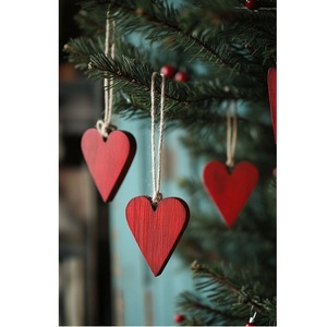 <b>Wooden</b> <b>Christmas</b> Hanging Ornament Laser Cut Bell Shape With <b>Tree</b> Design Merry <b>Christmas</b> Text Traditional Style Decor - Product Image 5