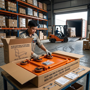 รถบรรทุกพื้นเรียบแบบพกพา 1100 ปอนด์ สำหรับคลังสินค้า ผลิตจากเหล็ก โรงงานเวียดนาม ได้รับการรับรองมาตรฐาน ISO รับผลิตแบบ OEM ODM จัดส่งได้อย่างเชื่อถือได้ พร้อมจำหน่าย - Product Image 5