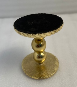 Elegant Gold <b>Aluminum</b> Candle Holder With Modern Design For Dining <b>Table</b> Wedding And Home Decoration Use - Product Image 2