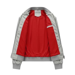 Chaquetas bomber de poliéster 100% para hombre, con impresión de logotipo personalizado, mangas largas, chaquetas bomber con logotipo personalizado en venta - Product Image 2