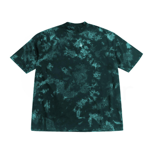 Camiseta de Manga Corta con Estampado Tie-Dye para Hombre, Cuello Redondo, Corte Regular, Tejido de Punto, Estilo Casual - Product Image 3