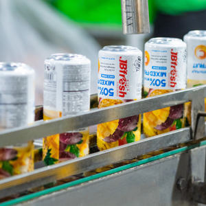 น้ำผลไม้เจบีเฟรช 50% ผสมเนื้อ บรรจุกระป๋อง 500 มล. รสชาติมะม่วงและสับปะรด อุดมด้วยวิตามินซี ราคาโรงงาน จำหน่ายส่ง มีตัวอย่างให้ทดลองฟรี - Product Image 4