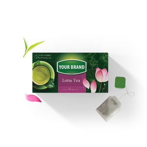 Muestras Gratis de Bolsitas de Té Termosellables, Bolsitas de Filtro de Té Portátiles, Bolsitas de Té Cozy Lotus para Alimentos y Bebidas - Product Image 1
