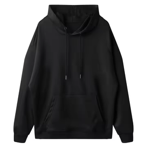 Sweat-shirt à capuche pour homme, couleur unie, coupe classique, décontracté, vêtements d'automne, tricoté, 100% coton, manches longues, plusieurs couleurs - Product Image 4