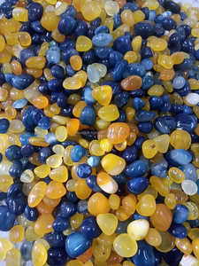 Piedras caídas de guijarros de ónix amarillo brillante con alta calidad para decoración Interior del hogar jardín acuario piedra caída a granel - Product Image 5