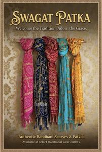 Pañuelos Bandhani Auténticos Swagat Patka y Pañuelos Tradicionales Rajasthani para Mujer, Vibrantes Pañuelos Tie Dye, Estolas Étnicas - Product Image 3