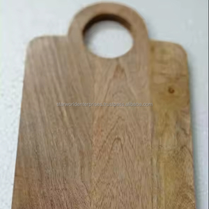 Planches à découper en bois d'acacia pour couper les légumes et la viande Surface de coupe Planche en bois massif Planche artisanale Cuisine rustique - Product Image 1