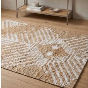 Best Selling Products Geometric Pattern Natural Jute Area <b>Rug</b> Rectangle Bohemian Flat Weave <b>Non</b> <b>Slip</b> Living Room Decor - Product Image 6