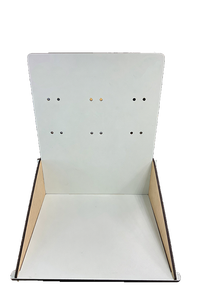 <b>Tabletop</b> Three-Layer Adjustable Product Holder Rack | OEM Logo Support | Laser Cut Wood Display Rack for Retail Store/Counter - Product Image 3