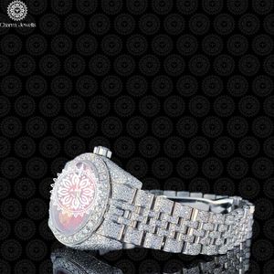 Montre de luxe Charm_Jewells en acier inoxydable, boîtier de 40 mm, mouvement mécanique, mode masculine, date automatique, résistante à l'eau 10 bars, diamant - Product Image 3