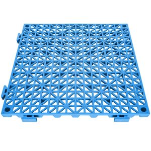 50 Pezzi Piastrelle Drenanti Incastrabili in PVC Morbido Blu 30x30 cm, Antiscivolo, per Pavimentazione in Plastica - Product Image 4