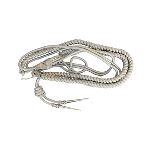 Gold <b>Silver</b> Aiguillette Shoulder Cord Braided Ceremonial Decoration Custom OEM ODM Wholesale Apparel Uniform Accessory - Product Image 4
