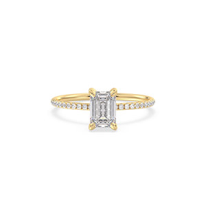 Bague de fiançailles de luxe pour femme, en or massif 14 carats, diamant de laboratoire HPHT CVD, prix de gros REYES Factory, bijoux fins. - Product Image 2