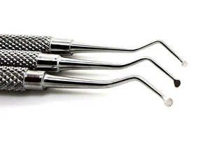 Juego de 3 Excavadores Dentales, Cucharas Restauradoras de Doble Punta de Acero Inoxidable, Instrumentos de Relleno de Doble Punta, 3 Piezas de Dentavex - Product Image 5