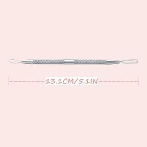 Kit d'extraction de comédons UBI 2 pièces en acier à haute teneur en carbone, outils de soin double extrémité, boucle d'extraction et pointe fine pour points noirs - Product Image 2