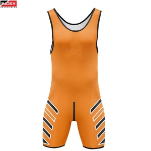 Athletic Fit Men Wrestling Singlets Stretch Breathable Fabric Wrestling Training Competition Uniform Gear - Product Image 1
