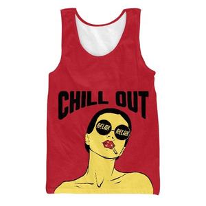 เสื้อกล้ามซับลิเมชั่นผู้ชาย พิมพ์ลายตามสั่ง เสื้อกีฬาออกกำลังกายแบบไม่มีแขน รับผลิต OEM แบรนด์ส่วนตัว โรงงานผู้ผลิต - Product Image 3