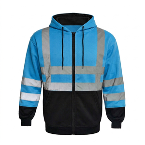 Ropa Protectora, Chaqueta Cálida Estilo Sudadera con Capucha para Hombre, en Amarillo, Naranja, Azul y Rojo, Mangas Largas, Resistente al Frío, para Exteriores - Product Image 1