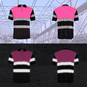 เสื้อเชิ้ตแขนสั้นโพลีเอสเตอร์สำหรับงานก่อสร้าง ความปลอดภัย แห้งเร็ว สะท้อนแสง ราคาประหยัด - Product Image 5