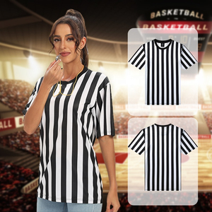 Camiseta de árbitro de fútbol para mujer y hombre, cuello redondo, camiseta deportiva de fútbol, camiseta de árbitro, jersey personalizable de alta calidad - Product Image 2
