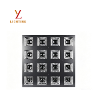 Projecteur Stroboscopique Matriciel 16 LED 500W RGBW 4-en-1 DMX RDM Maître-Esclave Auto-Programmable pour Éclairage Scénique de Fêtes et Événements