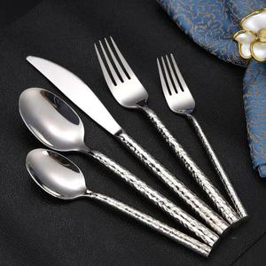 Stainless Steel Flatware <b>Sets</b> Silver Finish For Restaurant Hotel Supplies Dinnerware Elegant <b>Cutlery</b> <b>Set</b> <b>Reusable</b> Food Grade - Product Image 6